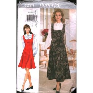 Butterick 4250 Vintage 90s Jumper and Blouse Sewing Pattern Size 6 8 10 12